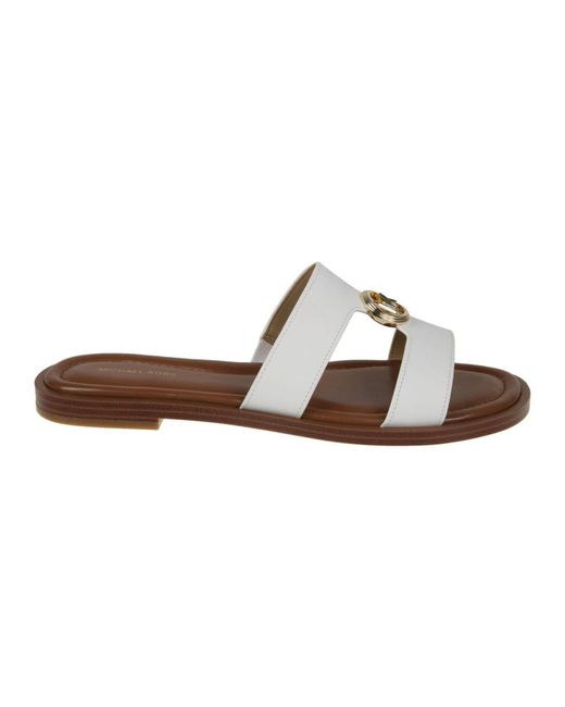 Michael Kors Brown Sliders