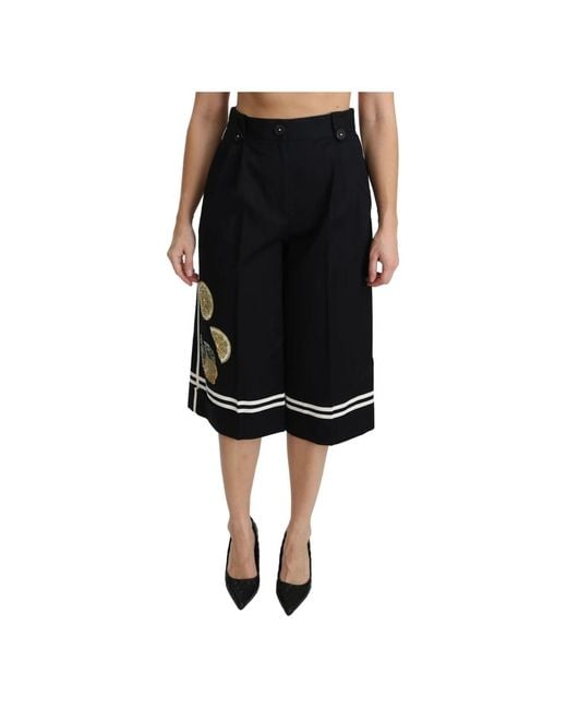 Dolce & Gabbana Black Short Shorts