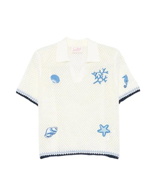 Mc2 Saint Barth White Polo Shirts