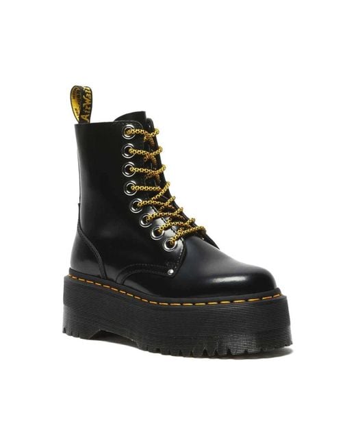 Dr. Martens Black Schwarze Jadon Max Stiefel