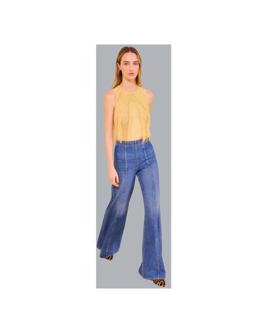 Ulla Johnson Blue Wide Jeans