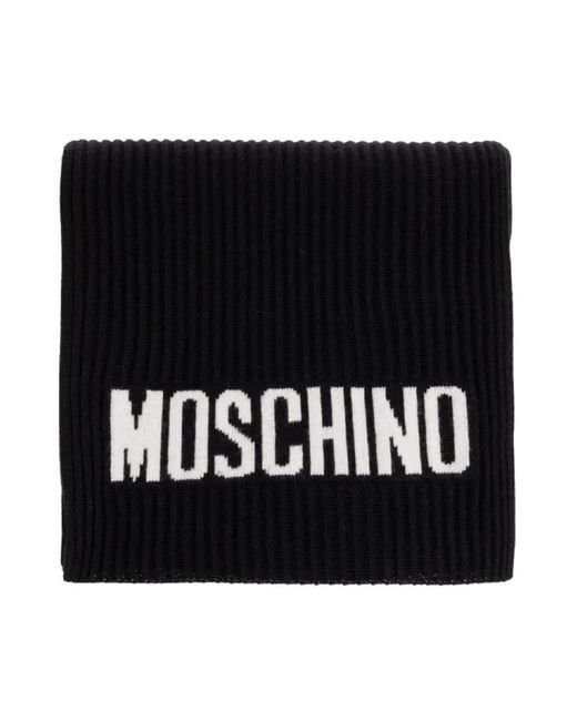 Moschino Black Winter Scarves