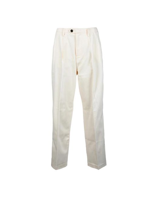 Tommy Hilfiger White Straight Trousers