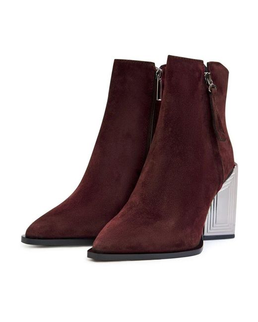 Heeled Boots di CESARE GASPARI in Purple