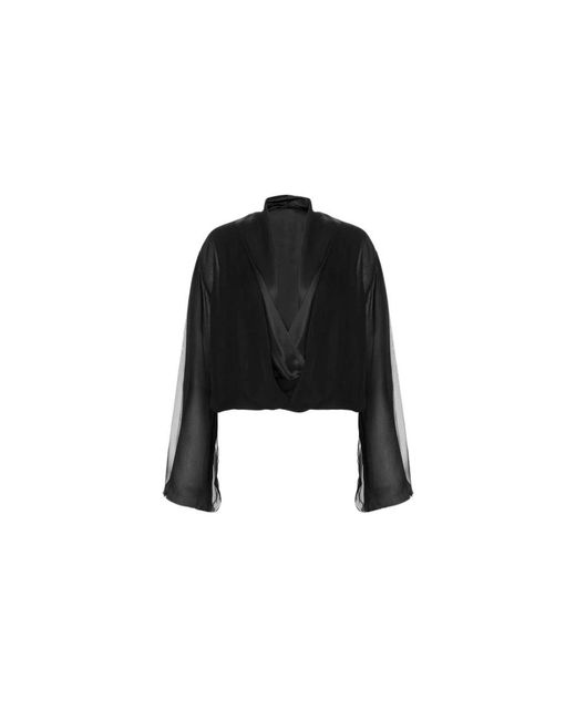 Alberta Ferretti Black Blouses