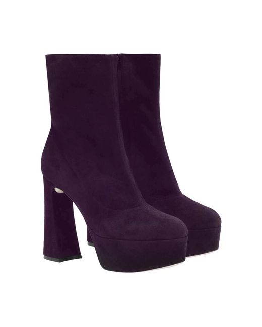 Gianvito Rossi Purple Heeled Boots