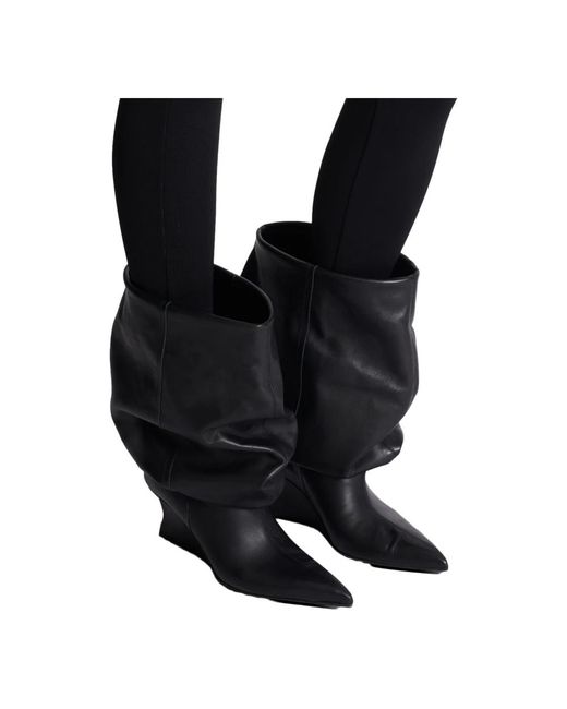 Balmain Black High Boots