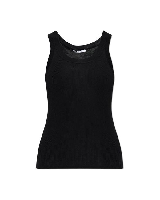 Max Mara Black Sleeveless Tops