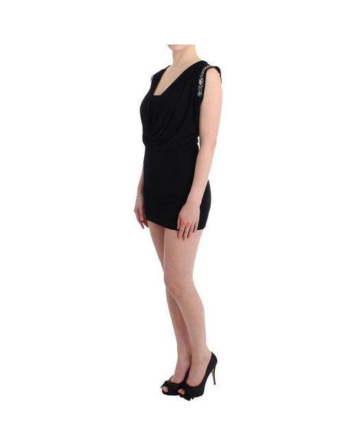 Rocco Barocco Black Short Dresses