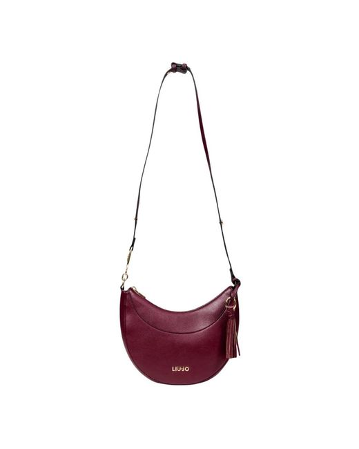 Liu Jo Purple Moderne Hobo-Tasche Mit Quasten-Charme