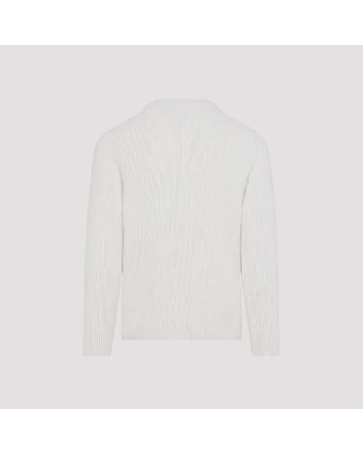 C P Company Round-Neck Knitwear in het White voor heren