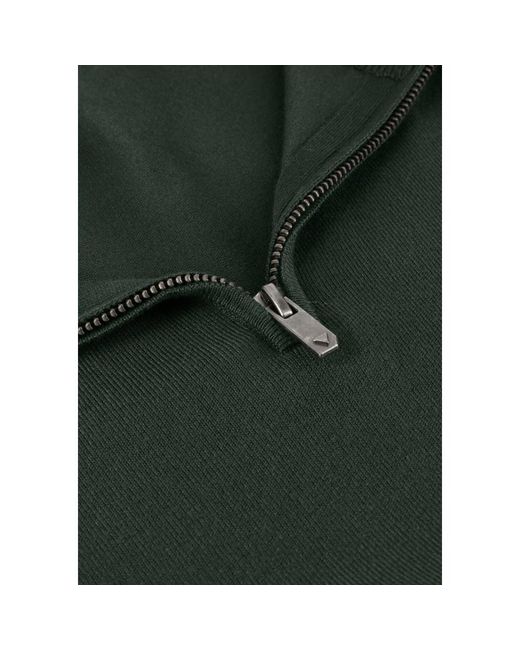 Pure Path Truien & Vesten ,Groen ,Groene Half Zip Gebreide Trui Voor Mannen in het Green voor heren