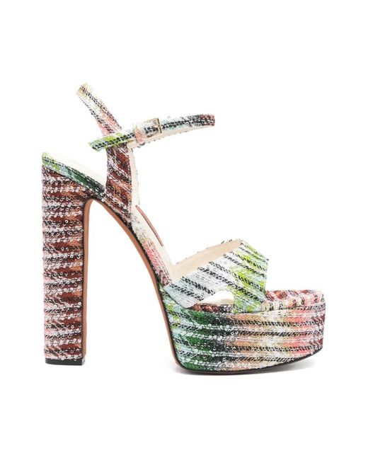 Missoni Metallic High Heel Sandals