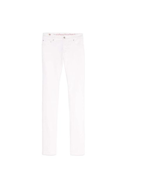 Anemone jeans in cotone bianco x notify di Ines De La Fressange Paris in White