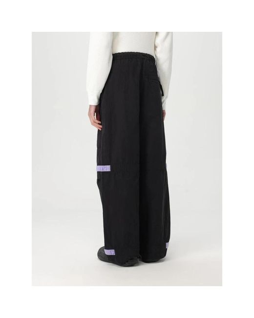 Kapital Black Wide Trousers for men