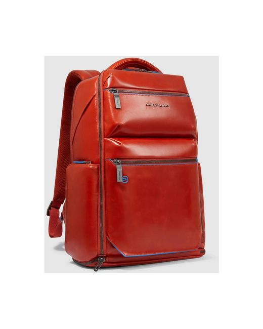 Piquadro Personaliseerbare Laptop Rugzak 15.6" in het Red voor heren