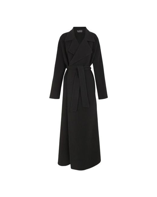 Cortana Black Belted Coats
