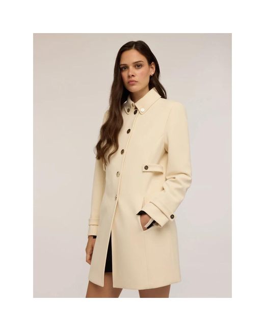 mötivi Single-Breasted Coats in het Natural