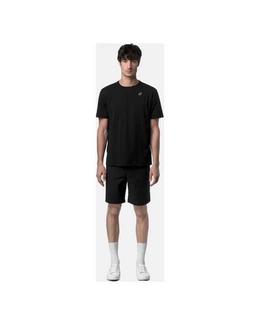 K-Way Black T-Shirts for men