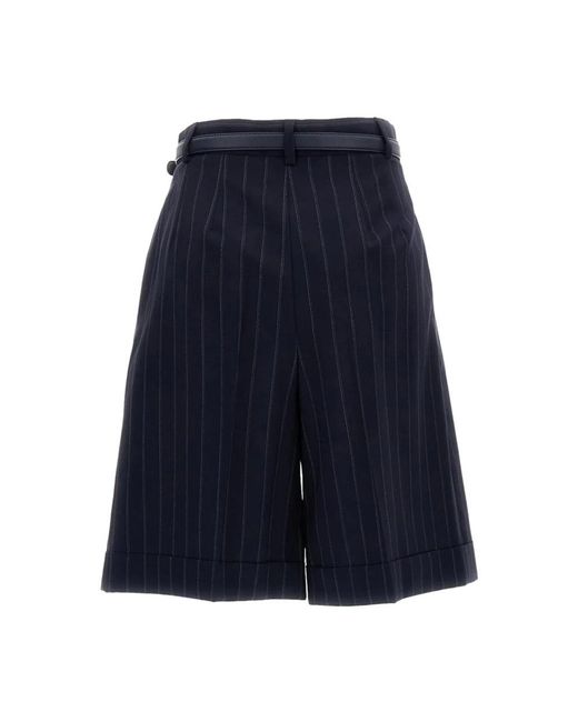 Max Mara Blue Long Shorts