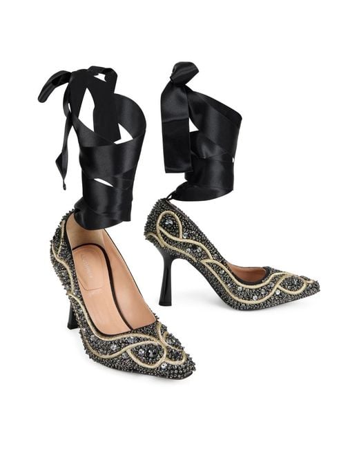 Alberta Ferretti Metallic Pumps