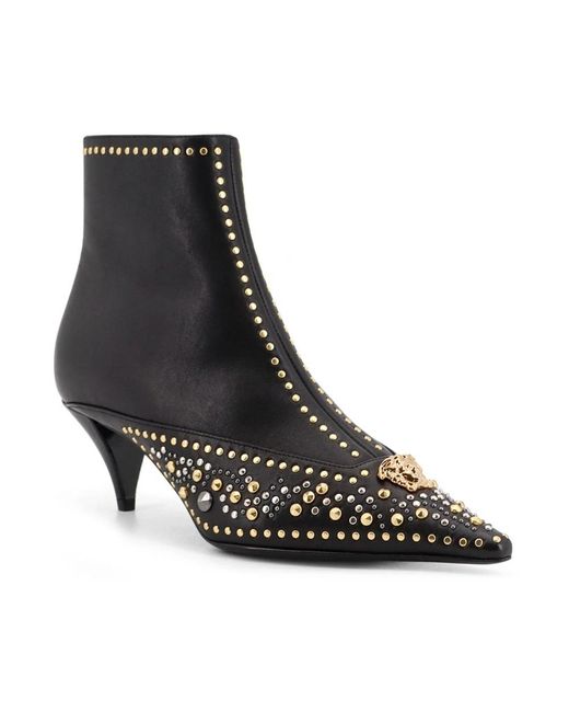 Versace Black Heeled Boots