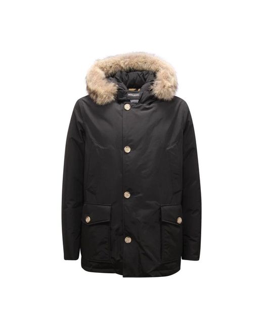 Woolrich Black Winter Jackets for men