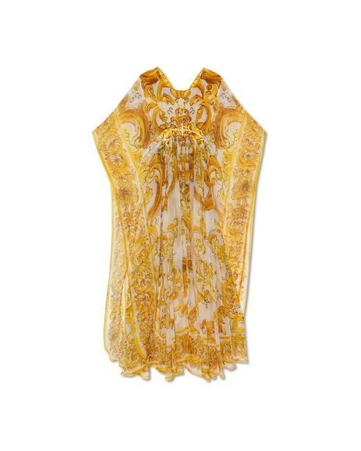 Maxi Dresses di Dolce & Gabbana in Metallic