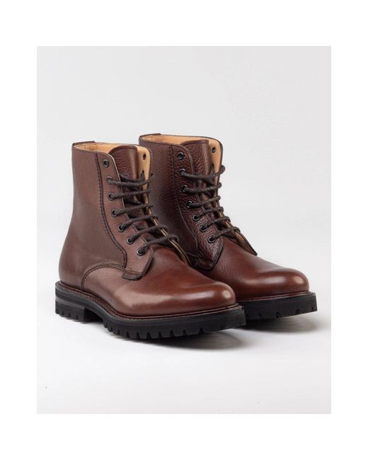Church's Brown Lace-Up Boots for men