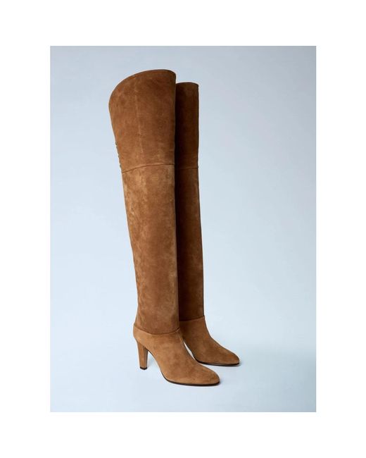 Chloé Brown Over-Knee Boots