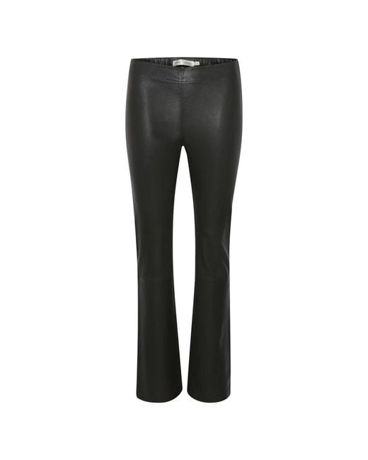 Leather Trousers Inwear de color Gray