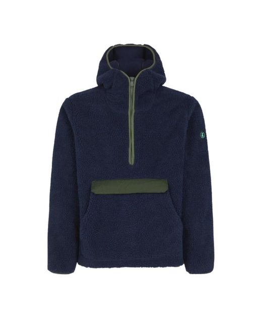 Save The Duck Jassen ,Blauw ,Polyester Parka Teddy in het Blue voor heren