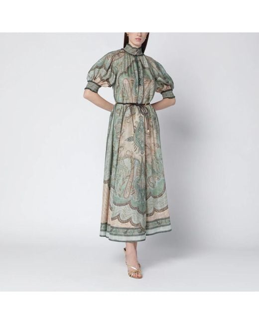 Zimmermann Green Midi Dresses