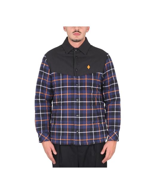 Marcelo Burlon Blue Casual Shirts for men