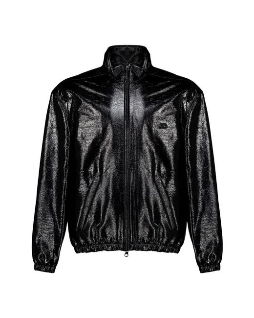 Courreges Vinyl Trainingsjack in het Black