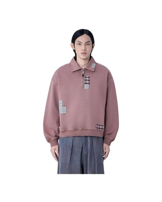 STORY mfg. Purple Zip-Throughs for men