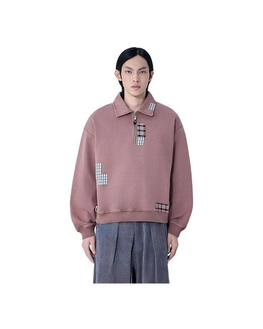 STORY mfg. Purple Zip-Throughs for men