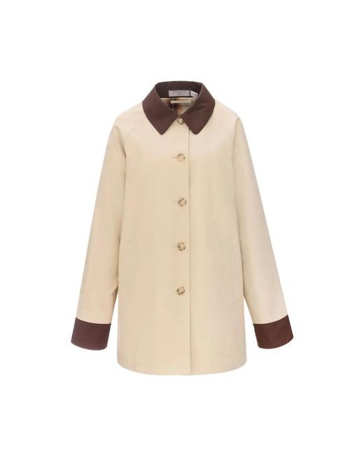 Single-Breasted Coats Urbancode de color Natural