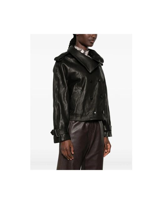 Giorgio Brato Black Leather Jackets