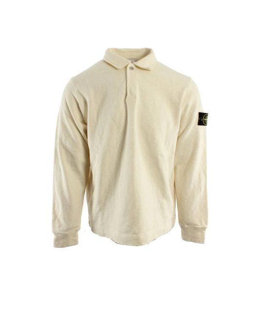 Stone Island Natural Polo Shirts for men