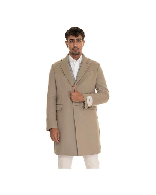 Paoloni Single-Breasted Coats in het Brown voor heren