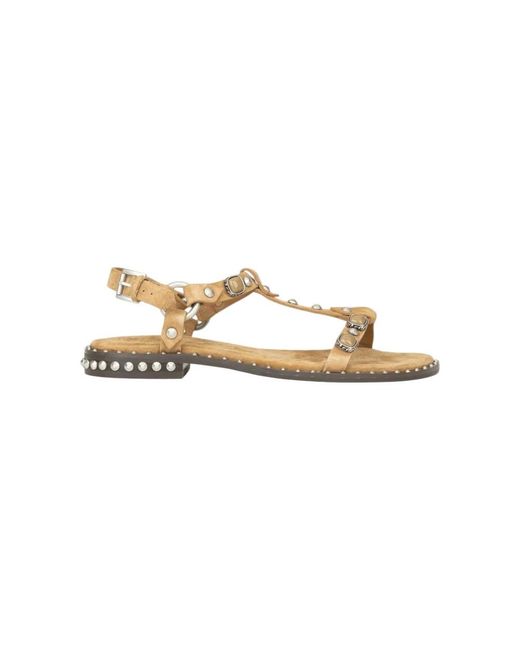 Ash Metallic Flat Sandals
