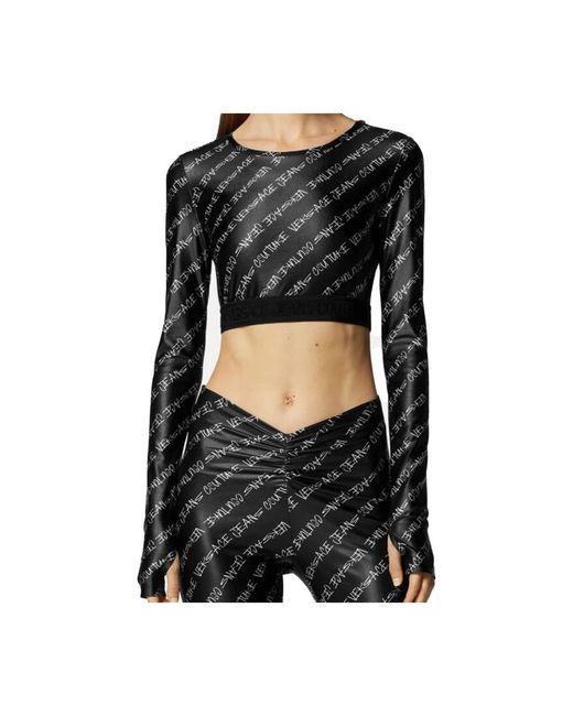 Versace Jeans Couture Black Long Sleeve T-Shirts