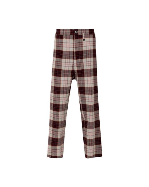 Vivienne Westwood Geruite Patroon Slim Fit Korte Broek in het Brown voor heren