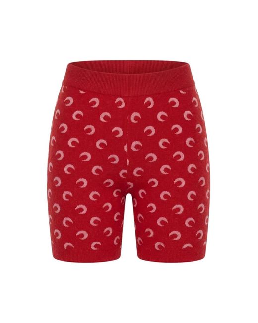 MARINE SERRE Red Casual Shorts