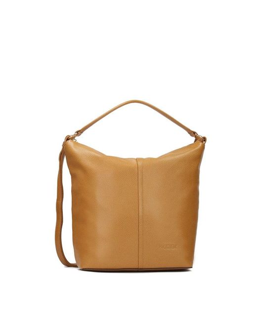 Kazar Brown Hellbraune Urbane Lederhandtasche