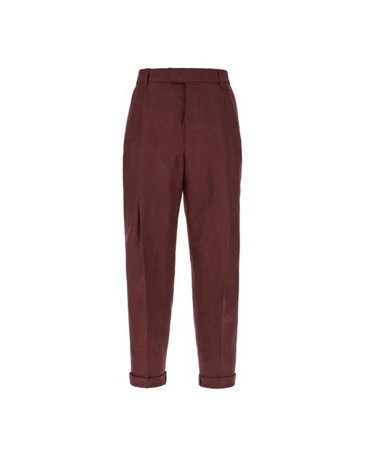 Dolce & Gabbana Red Slim-Fit Trousers for men