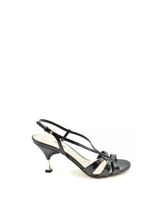 Miu Miu Metallic High Heel Sandals