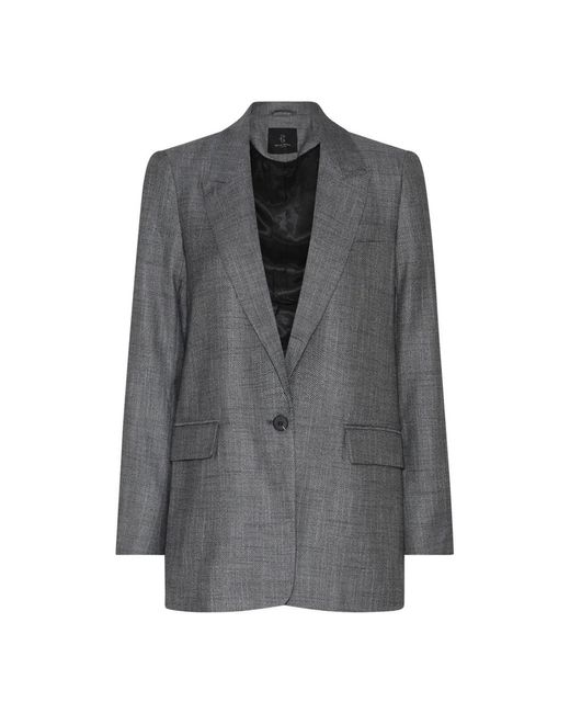 Bruuns Bazaar Jassen ,Grijs ,Blazers in het Gray