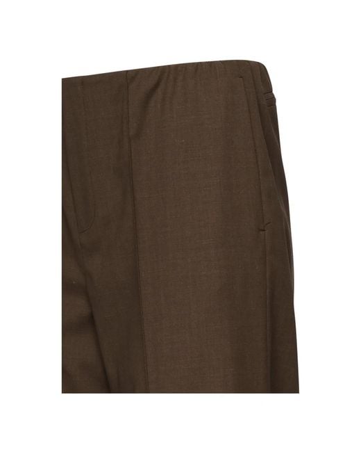Nineminutes Brown Straight Trousers